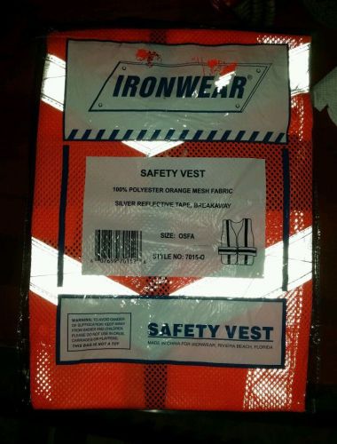 Ironwear safety vest size one size fits all.