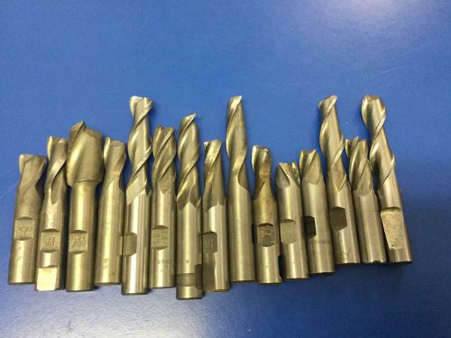 Lot of 1/2 and 3/4 end mills for sale