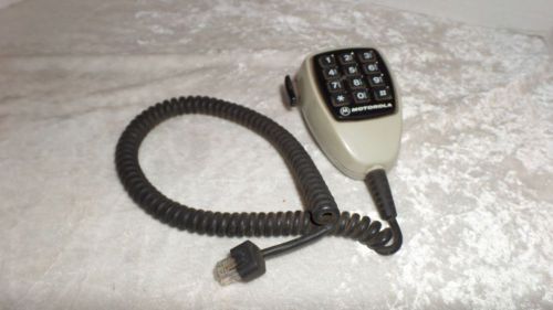 Motorola microphone model hmn1037b for use with mobile radios - dtmf keypad mic for sale