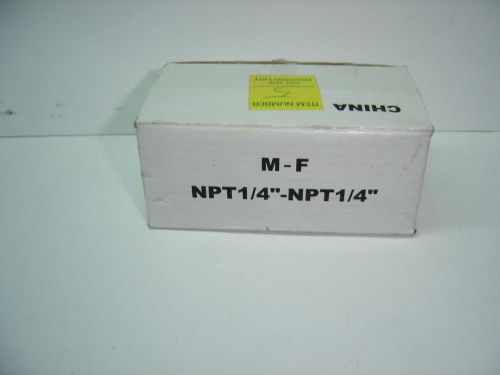 Inline valve 1/4&#034; mxf locking on open and close position new in box for sale