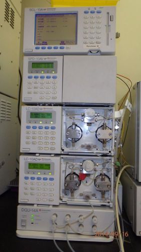 Shimadzu vp hplc system with computer #8 for sale