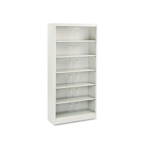 Open shelving, 6-shelf, steel putty or ligh grey industrial commercial office for sale
