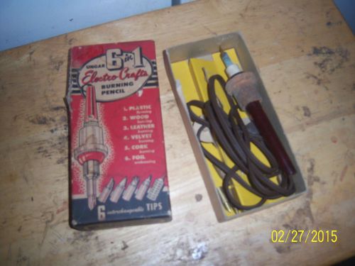 Electro-Craft Burning Pencil Tool W/Box    Vintage