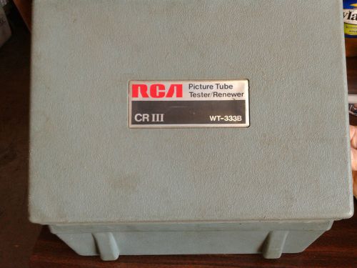 RCA Picture Tube Tester/ Renewer CR 3 WT-333B