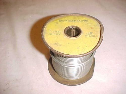 Solder 4 Lbs Roll Solid Wire Solder 95sn5sb Alloy Per Lettering On Real .125 Dia