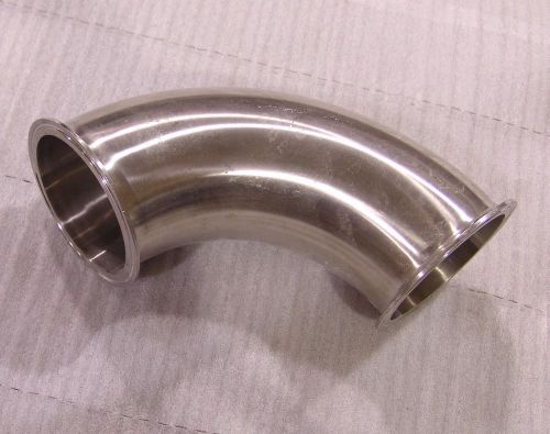 4&#034; ell elbow sanitary stainless tri clamp 90 connector fitting for sale
