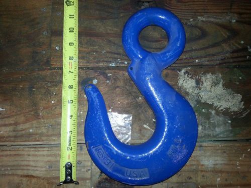 Campbell chain #31 wll 7.5 ton eye hoist hook without latch, 7-1/2 ton for sale