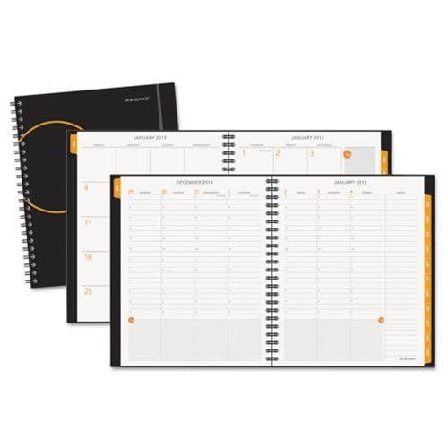 AT-A-GLANCE® Poly Cover Weekly/Monthly Planner, 8 3/4 x 11, Black, 2015