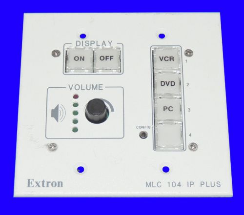 Extron MLC 104 IP Plus MediaLink Controller &amp; Ethernet Control White/ Warranty