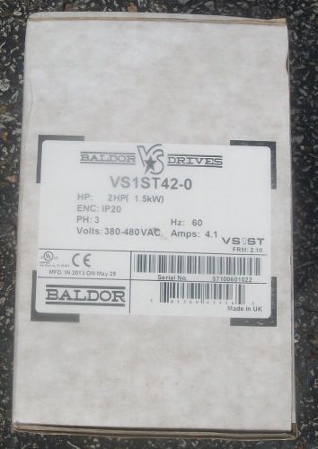 NEW Baldor Microdrive VS1ST42-0 2HP (1.5kW) 3ph IP20 380-480VAC 60Hz, AMP 4.1