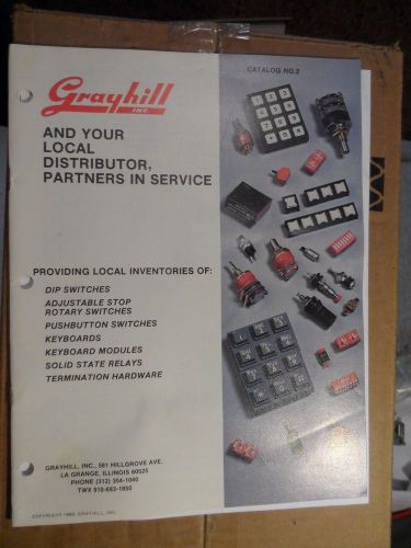 1980 grayhill inc. catalog dip switches rotary switches pushbuttons + much more for sale