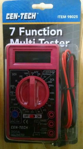 Cen-Tech 7 Function Multimeter 98025 Electrical Tester