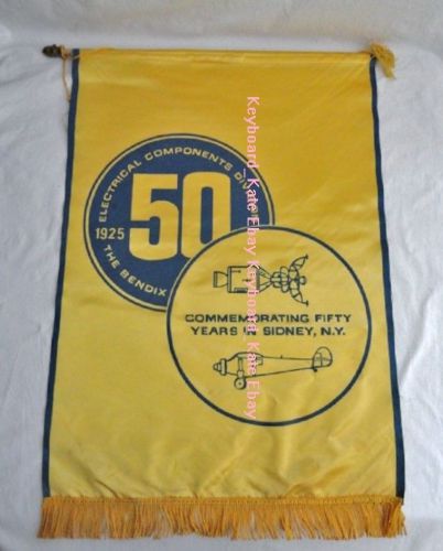 Bendix Electronics Control Division 50 yrs in Sidney NY Banner 1925-1975 Space