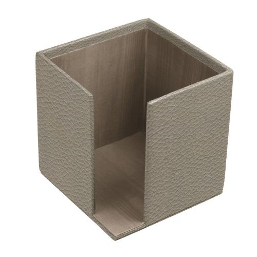 LUCRIN - Paper holder - Granulated Cow Leather - Light taupe