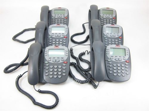 Lot of 6 avaya 4610sw ip voip business office telephone display phone for sale