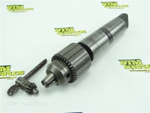 Jacobs no 3a drill chuck 5/8&#034; capacity w/ 5mt shank + key for sale