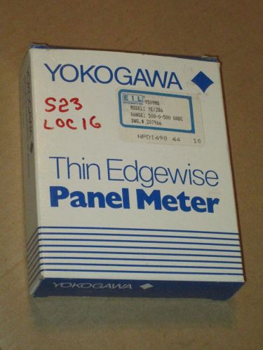 Yokogawa YE/286 Thin Edgewise Panel Meter 500-0-500 UADC New
