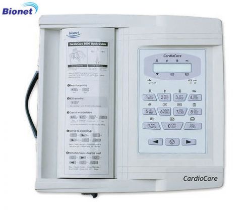 Bionet Interpretive ECG Machine CardioCare 2000 Brand New