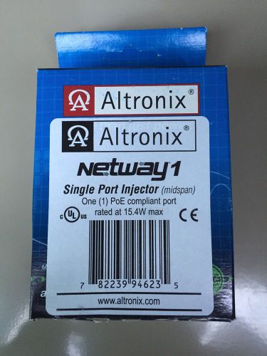Lot Of (4) Altronix Single Port PoE Injectors NETWAY1, IP camera Power