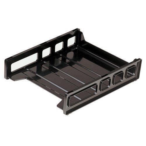 NEW OIC Front Loading Letter Tray - 12.5&#034; x 10.5&#034; x 2.87&#034; - Smoke