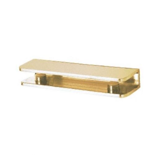 Crl satin brass rectangular interior shower shelf clamp for sale