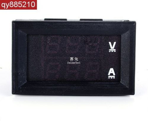 Red Blue LED DC 0-100V 10A Dual Digital Voltmeter Ammeter Panel Amp Volt... O1S