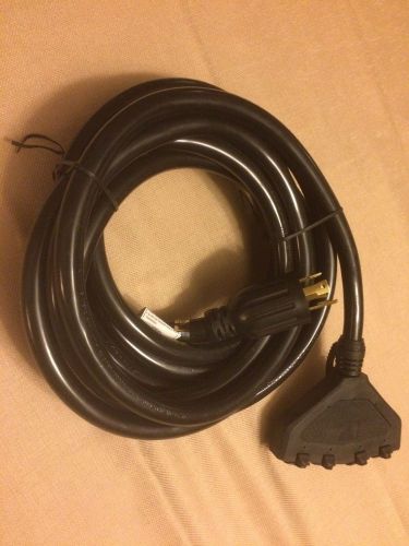 Generac 30-Amp (4-Prong) Power Cord w/ 4 110 Volt Outlets
