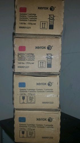 4 Xerox Toner - Magenta 006R01221 Cyan 006R01222