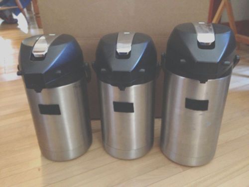 SVAP/Bunn Airpot (Set of 3) Coffee dispensing, pump pots (Item 9,10,11)