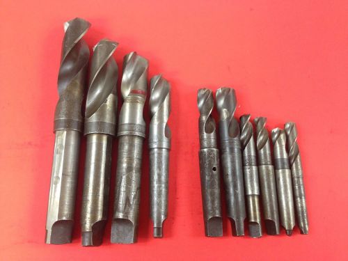 LOT OF 10 DRILL BIT HERCULES, NATIONAL, COGSDILL,MORSE,ATD &amp; OTHER