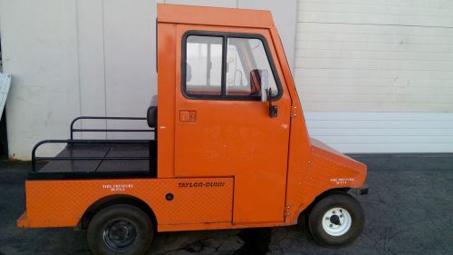 Taylor dunn r3-80 36v enclosed cab roadmaster with charger -  3515hrs. for sale