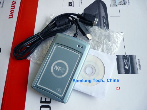 RS232 NFC Reader Writer ACR122S SDK RFID 13.56MHz IC Card NFC Tag Mifare Java