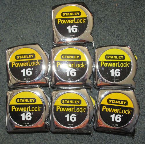 Stanley Tape Measures 16 ft x 3/4 ( 1 Large Lot of 16 Tape Measures )