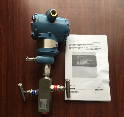 Rosemount inline pressure transmitter with rosemount 306 integral manifold for sale