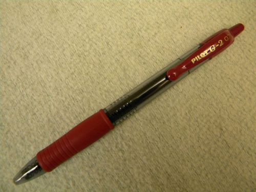 Pilot g2 gel ink maroon fine .7mm roller ball pen ***free shipping on added pens for sale