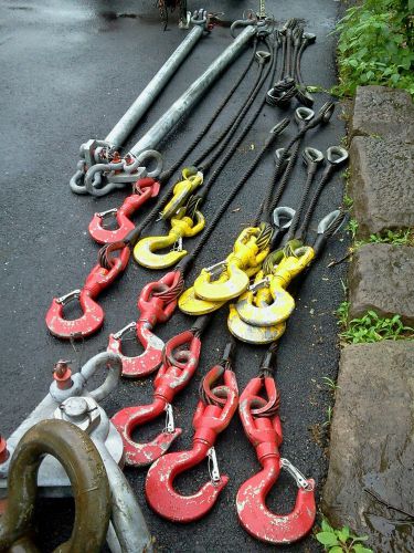 Slings, wire rope, spreader, rigging, cable,  lifting, crane for sale