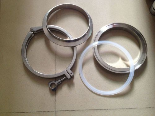 10&#034; tri clamp assembly 304 stainless steel sanitary welding ferrule gasket for sale