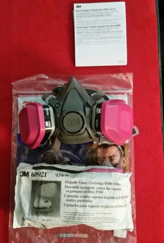 3M Half Face Respirator Large With Two New Sets Of Filters