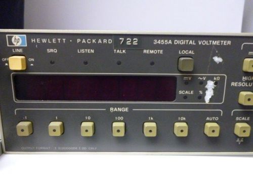 Hewlett-Packard 3455A Digital Voltmeter, sold for Parts,   L93
