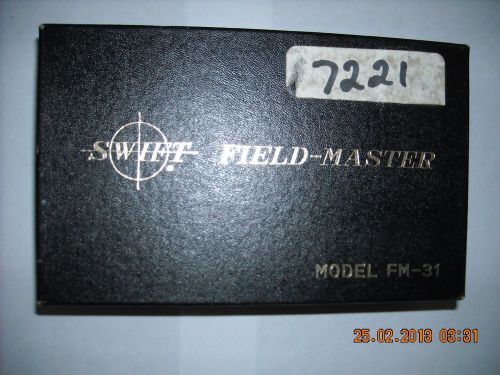 SWIFT FIELD MASTER MODEL FM-31 MICROSCOPE ORIGINAL BOX