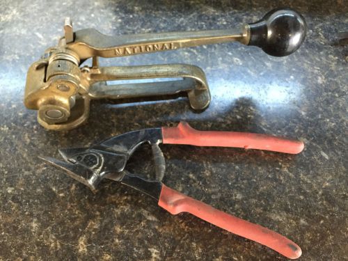 National Steel Banding Strapping Tensioner size 3/4 PLUS CUTTER!