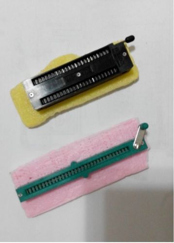 3M Textool 48 Pin 48P ZIF Black 248-4775 + 32 Pin 32P Single Green IC Socket