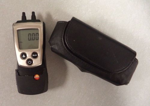 TESTO 510 Autoranging Differential Manometer Air Pressure Meter w/Case