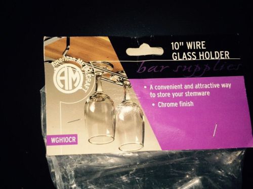 10&#034; Under Bar Wire Glass Holder