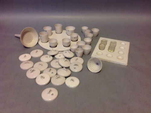 ceramic crucibles, lids and funnels