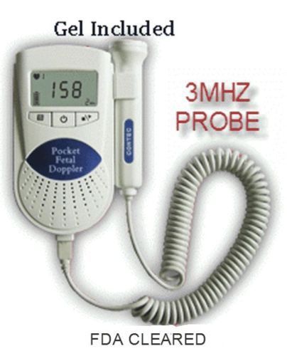 Sonoline B Fetal heart doppler /Backlight LCD 3mhz+ gel FDA US Seller 1y warrnty
