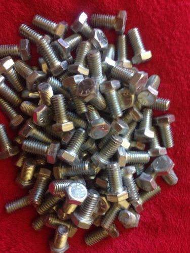 (lot of 100) 3/8-16  x 3/4&#034; grade 5  hex cap screws (bolts)  zinc *free ship* for sale