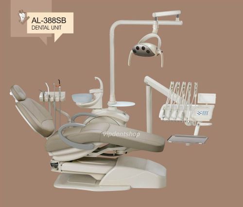 Computer Controlled Dental Unit Chair FDA CE Approved AL-388SB Soft Leather