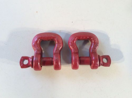 Crosby 3-1/4 ton 5/8&#034; shackle made in usa (set of 2) for sale