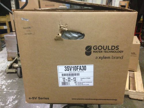 Goulds 3sv10fa30 10 stg esv ss vertical water pump liquid end grundfos cr3 cr 3 for sale